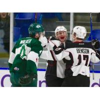 Vancouver Giants celebrate vs. the Everett Silvertips