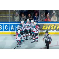 Kelowna Rockets huddle