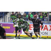 The Vancouver Stealth battle the  Saskatchewan Rush