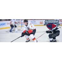 Evan Neugold skating with the Adirondack Thunder