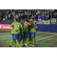 Seattle Sounders FC celebrate