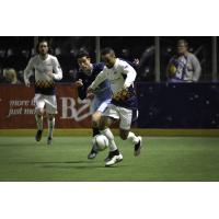 The Tacoma Stars control the ball vs. the San Diego Sockers