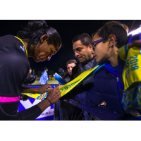 Las Vegas Lights FC player signs for the fans