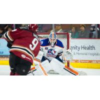 Tucson Roadrunners Forward Mike Sislo takes a shot vs. the Bakersfield Condors