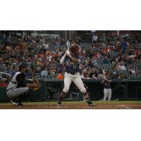 James Dykstra of the Frisco RoughRiders at the plate