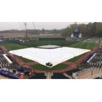 The tarp on The Ballpark at Jackson, home of the Jackson Generals