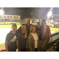 Amy Johnson & Family from Kendallville, 4,000,000th Fan at Parkview Field