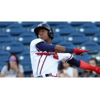 Ronald Acuna, Jr. with the Mississippi Braves