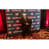 Tiffany Young and MiLB President & CEO Pat O'Conner
