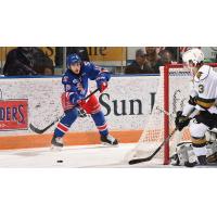 Rangers centre Riley Damiani against the London Knights