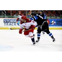 Mitch Maloney of the Allen Americans breaks free against the Wichita Thunder