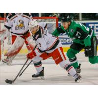 Joe Hicketts of the Grand Rapids Griffins vs. the Texas Stars