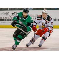Texas Star center Justin Dowling vs. the Grand Rapids Griffins