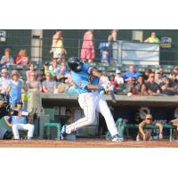 Wladimir Galindo of the Myrtle Beach Pelicans connects