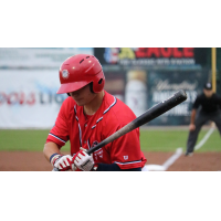 Jacob Rhinesmith at bat for the Hagerstown Suns