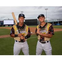 Oswaldo Cabrera and Pablo Olivares of the Tampa Tarpons in 