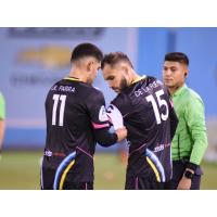 Irvin Raul Parra gave the Las Vegas Lights FC captain's armband to Bryan De La Fuente, who had suffered a torn ACL in preseason action