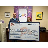 Danville Braves donate to the Danville-Pittsylvania Cancer Association