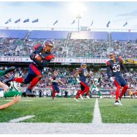 Montreal Alouettes in action at Percival Molson Memorial Stadium