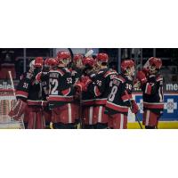 Grand Rapids Griffins gather after a season-ending win