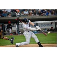 Luke Voit connects on a home run for the Somerset Patriots