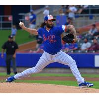 Trevor Williams pitched six innings of two-run baseball on Saturday night in his Syracuse Mets debut