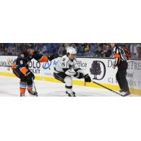 San Diego Gulls' Tyson Hinds and Ontario Reign's Tyson Hinds in action