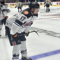 Knoxville Ice Bears' Rex Moe on game night