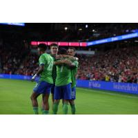 Seattle Sounders FC celebrate win