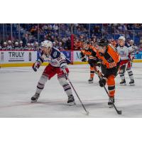 Lehigh Valley Phantoms center Rhett Gardner (right)