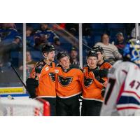 Lehigh Valley Phantoms celebrate a goal