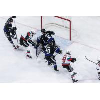 Kelowna Rockets battle the Victoria Royals