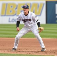 Somerset Patriots first baseman T.J. Rumfield