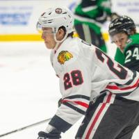 Rockford IceHogs left wing Colton Dach