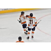 Greenville Swamp Rabbits' Ryan Francis and Bobby Russell on game night