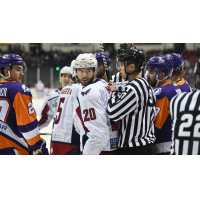 South Carolina Stingrays forward Tyson Empey (center)