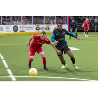 St. Louis Ambush eye the ball against the Kansas City Comets