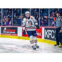 Forward Connor Levis with the Kamloops Blazers