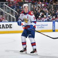 Defenceman Carter Kowalyk with the Edmonton Oil Kings