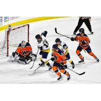 Worcester Railers goaltender Josh Boyko vs. the Norfolk Admirals