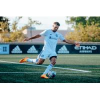 Defender Sean Suber with Huntsville City FC