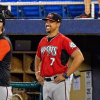 Victor Estevez with the Carolina Mudcats