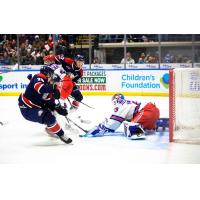 Kitchener Rangers battle the Saginaw Spirit