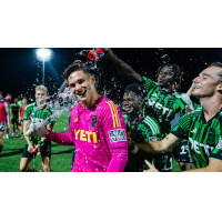 Goalkeeper Damian Las with Austin FC II