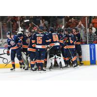 Greenville Swamp Rabbits celebrate win