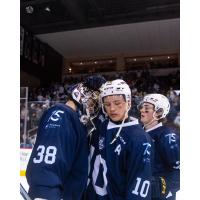 Erie Otters' Jacob Gibbons and Carey Terrance on game night