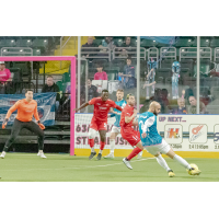 St. Louis Ambush prepare a shot against the Kansas City Comets