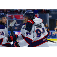 Saginaw Spirit's Sebastien Gervais and Rodwin Dionicio on game night