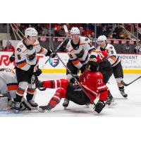 Lehigh Valley Phantoms battle the Charlotte Checkers