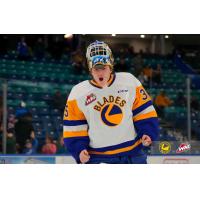 Saskatoon Blades goaltender Evan Gardner